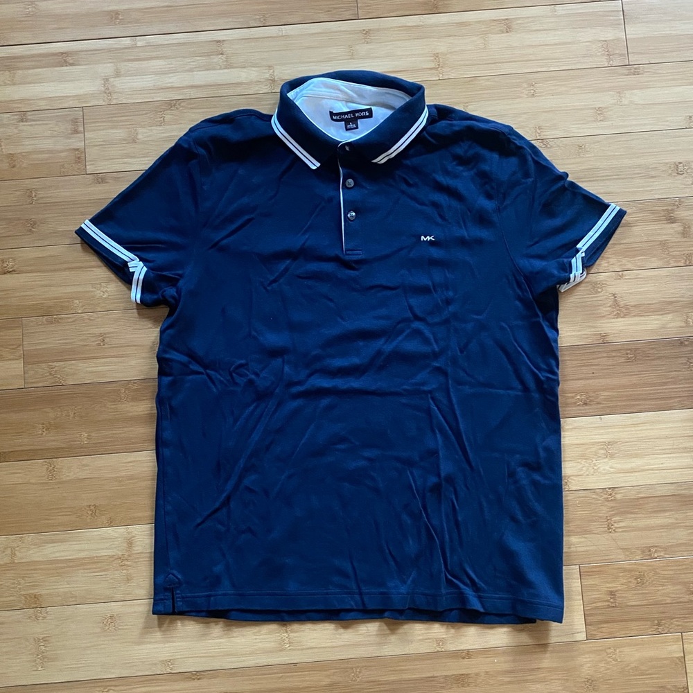 NAVY MICHAEL KORS POLO SHIRT